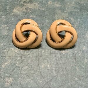 VINTAGE NAPIER LOVE KNOT STUD EARRINGS
